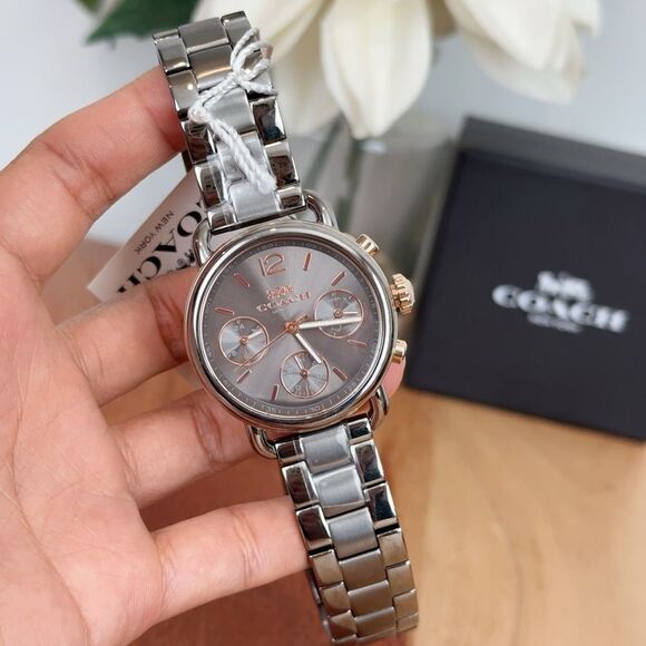 NWT Coach Delancey Sport Grey‎ Dial Watch 14502841 - Picture 4 of 6